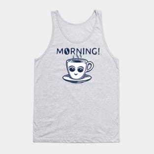 First Coffee (blue) Tank Top